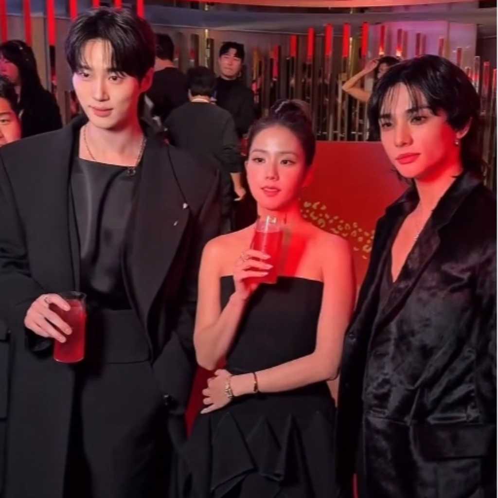Stray Kids ヒョンジン＆ビョン・ウソク＆BLACKPINK ジス、美しすぎる3ショット！パーティーでの動画に絶賛の声