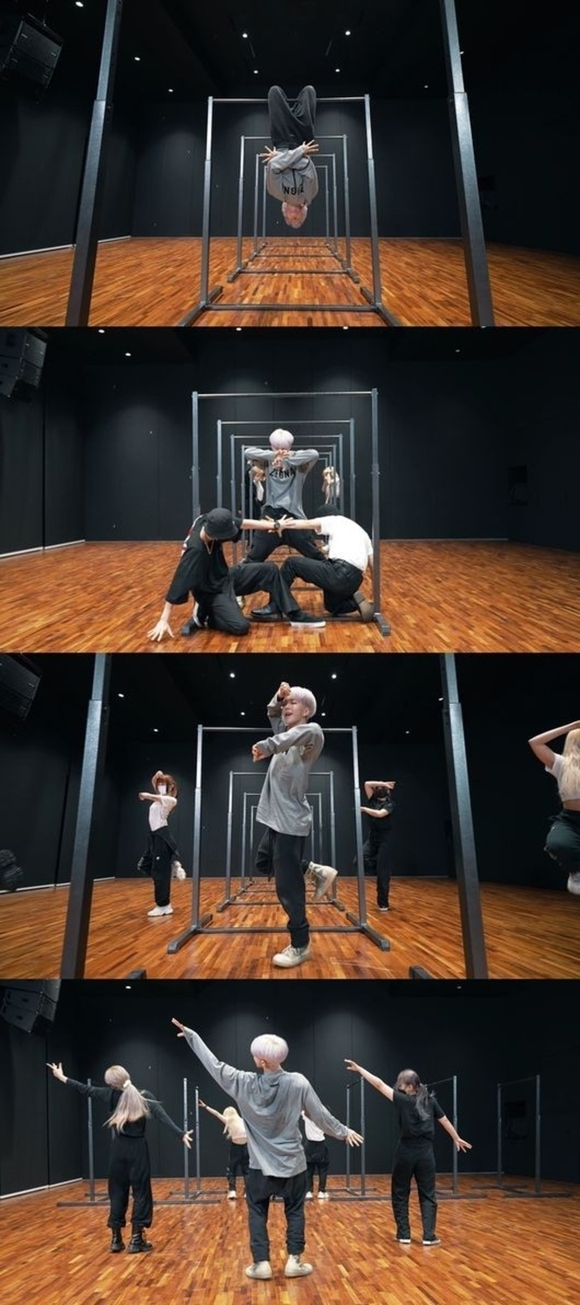 SEVENTEEN ホシ、1stソロミックステープ「Spider」ダンス映像を公開…話題の鉄棒パフォーマンスに注目 - Kstyle
