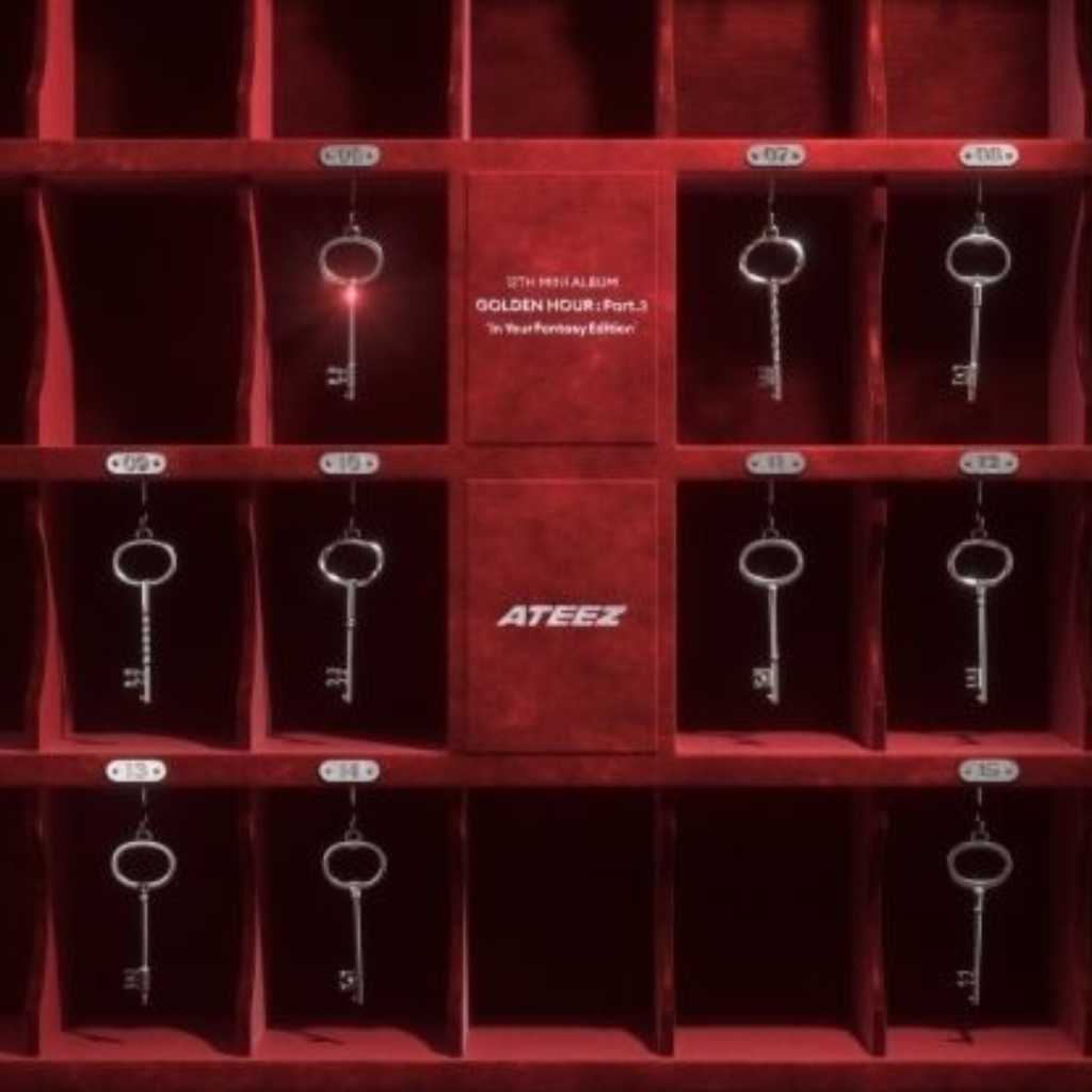 ATEEZ、12thミニアルバム「GOLDEN HOUR：Part․3」限定盤のトラックリストを公開！8人のソロ曲も