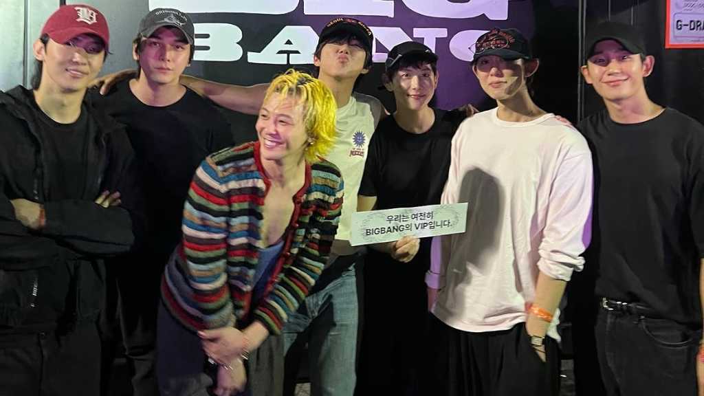 G-DRAGONの親友が集結！ZE:A グァンヒ＆チョン・ヘインら、BIGBANGコンサートでの記念ショットが話題（動画あり）