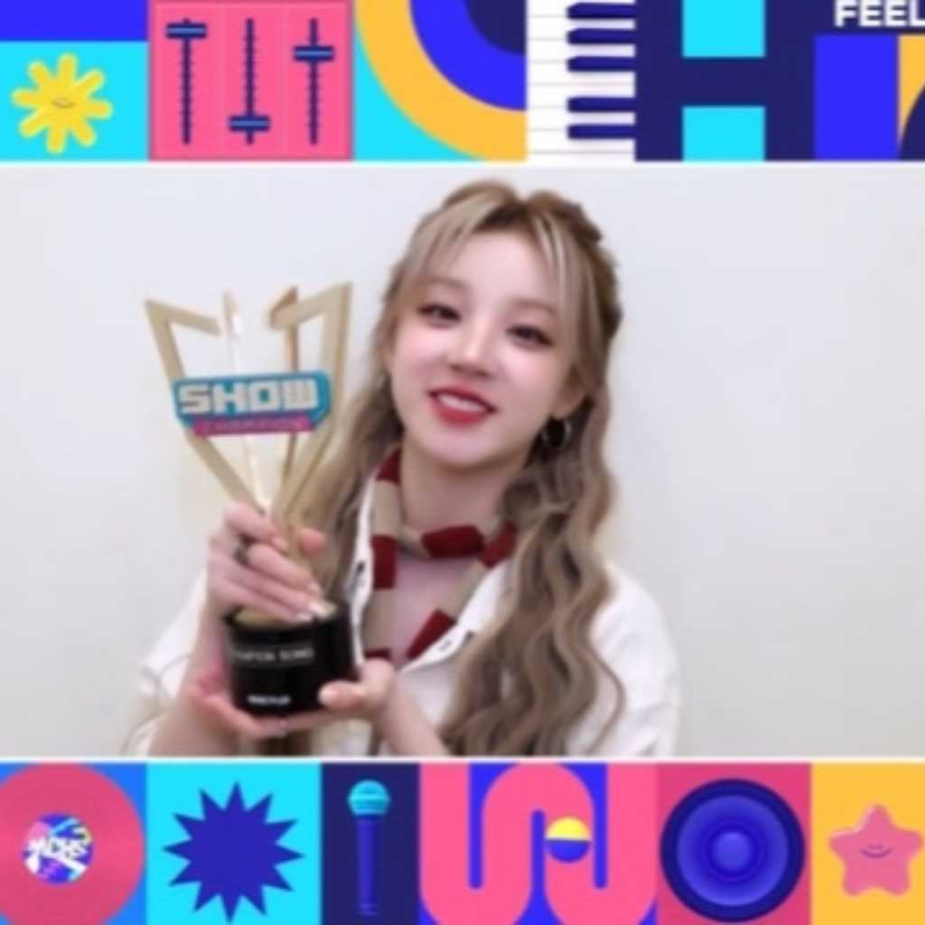 i-dle ウギ「SHOW CHAMPION」で初の音楽番組1位を獲得