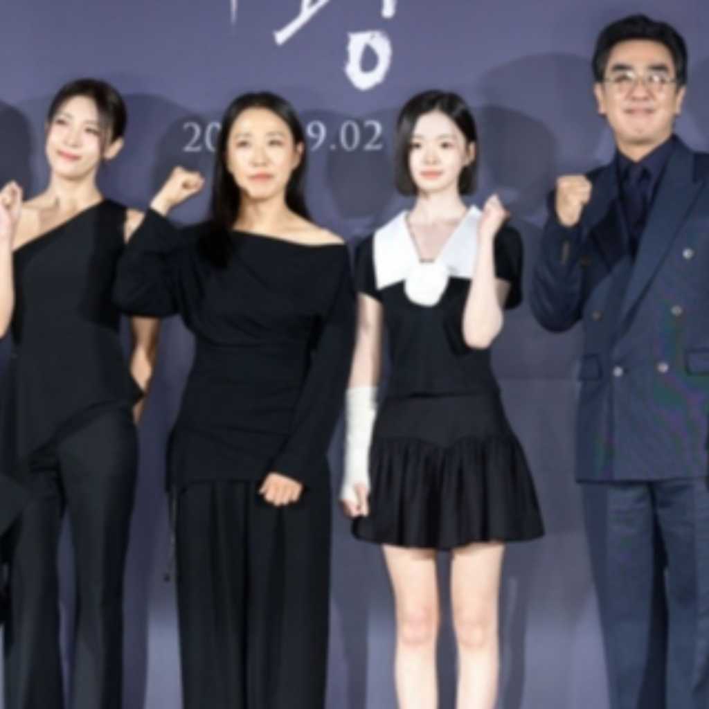 【PHOTO】リュ・スンリョン＆ハ・ジウォンら、映画「雨光」制作発表会に出席