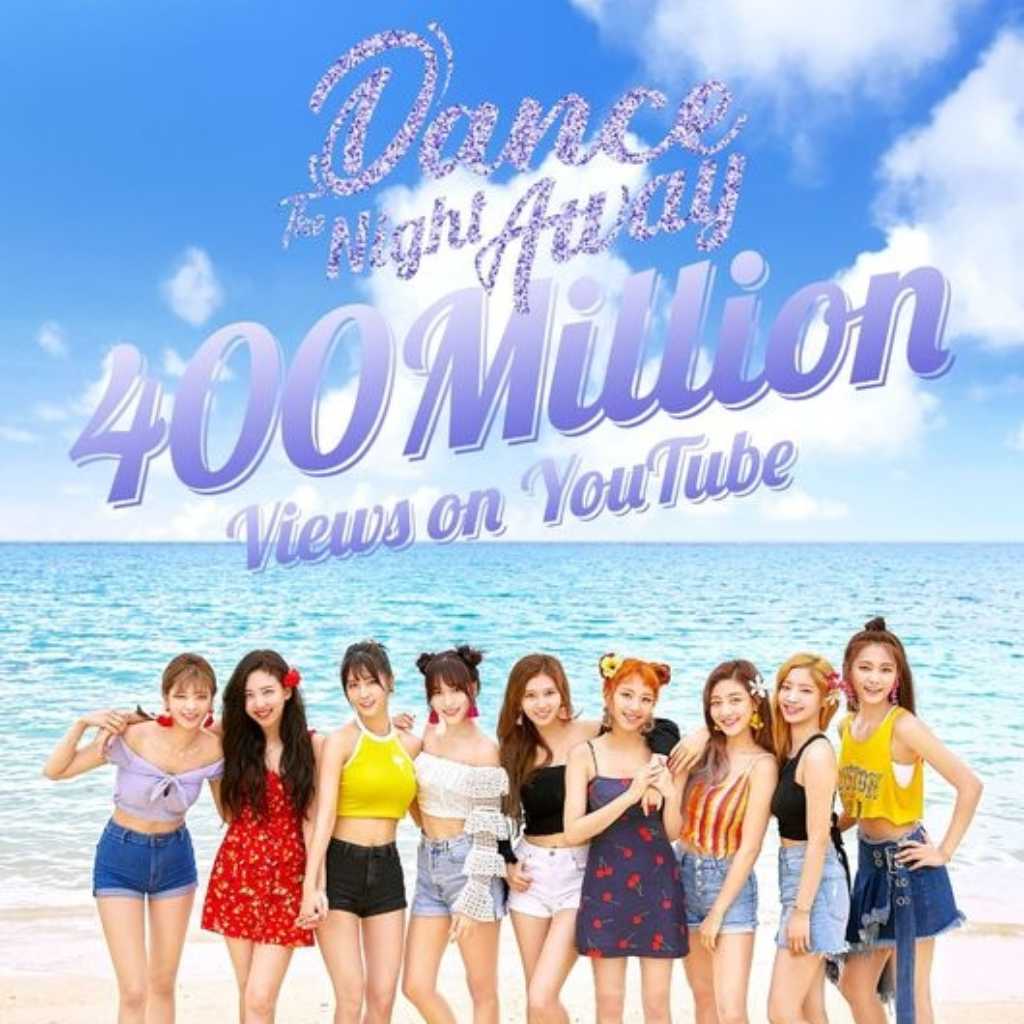 TWICE、ヒット曲「Dance The Night Away」MV再生回数が4億回を突破!通算12本目