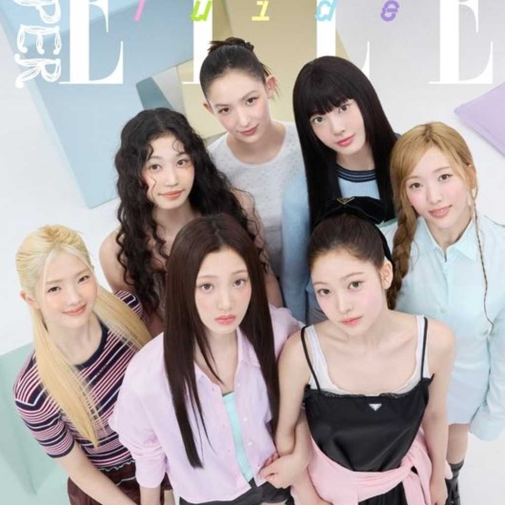 HYBEの新ガールズグループTUIDE、デビュー直後にファッション誌「SUPER ELLE」のカバーモデルに抜擢