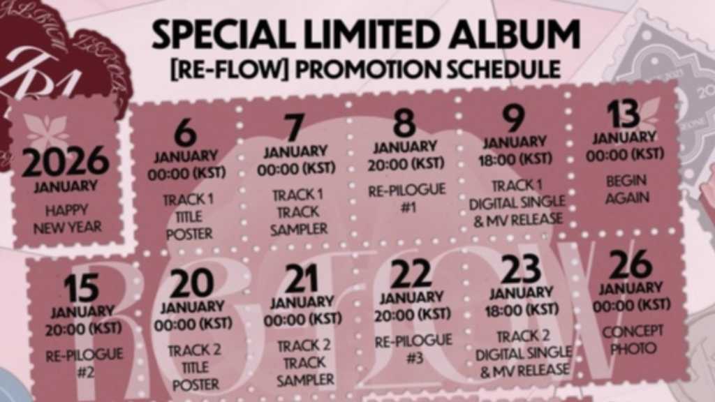 ZEROBASEONE、スペシャルリミテッドアルバム「RE-FLOW」プロモーションスケジュールを公開