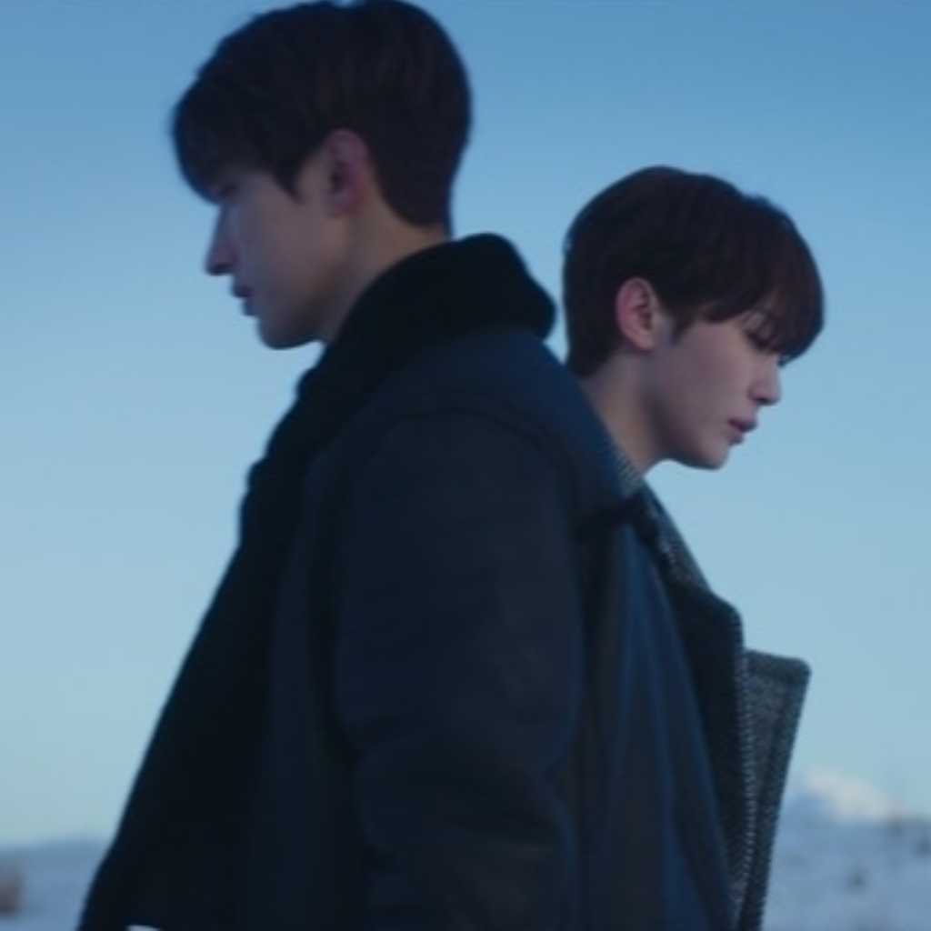 SEVENTEEN ドギョム＆スングァン、北海道の雪原で切ない演技を披露…タイトル曲「Blue」MVを追加公開