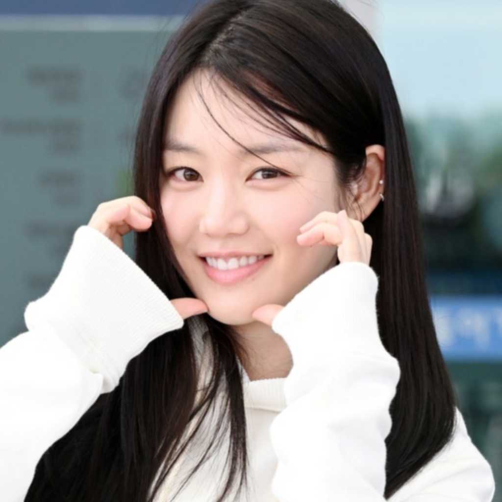 【PHOTO】イ・ユビ、海外スケジュールのため出国…キュートなハートポーズ