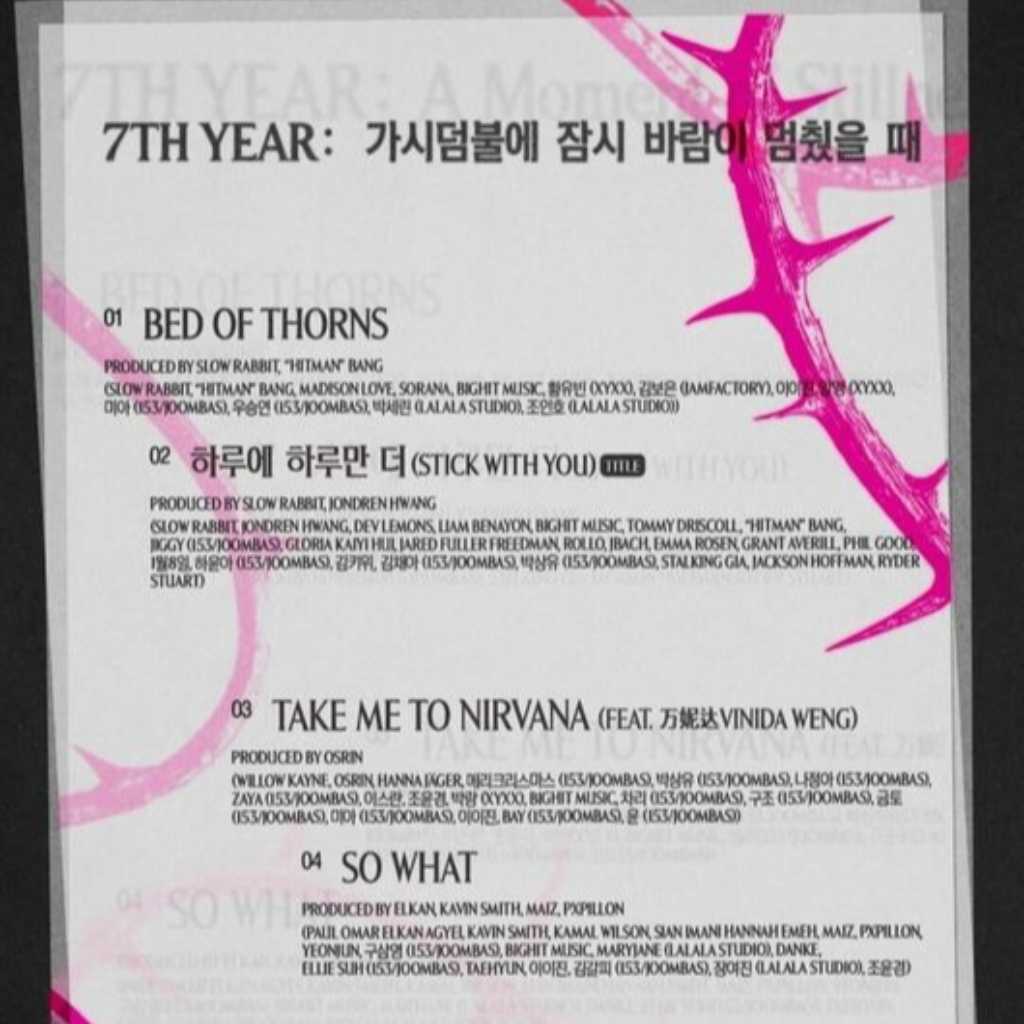 TOMORROW X TOGETHER、8thミニアルバム「7TH YEAR」トラックリストを公開