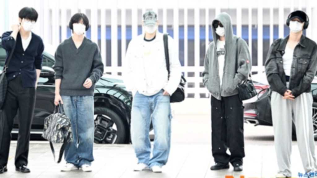 【PHOTO】TOMORROW X TOGETHER、ワールドツアー大阪公演のため日本へ出国