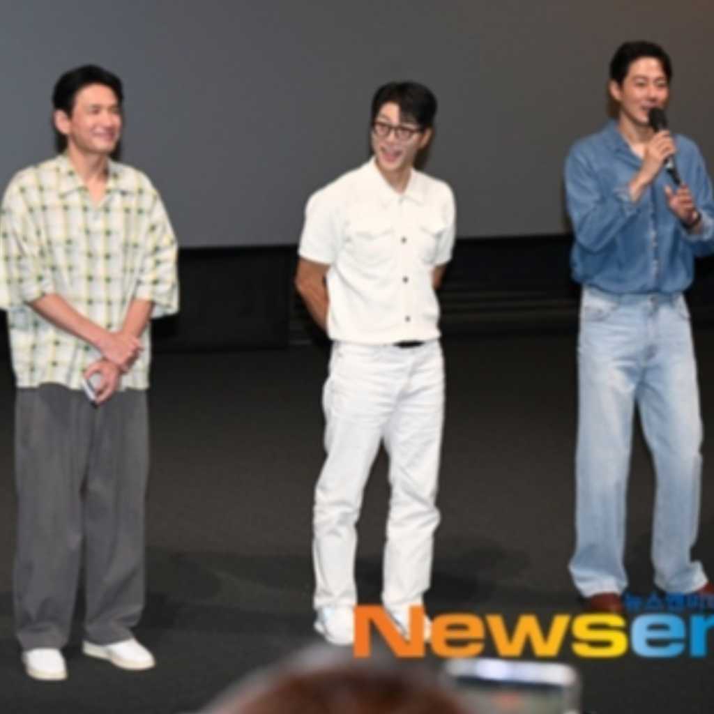 【PHOTO】ファン・ジョンミン&チョ・インソンら、映画「ホープ」舞台挨拶に出席