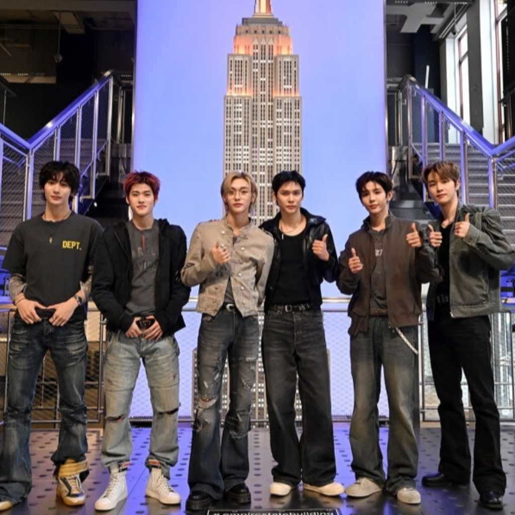 RIIZE、エンパイア・ステート・ビルの点灯式に登場「僕たちの夢がはっきりと感じられた」