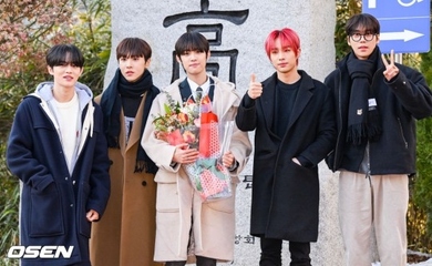 【PHOTO】BAE173 ドハ、高校の卒業式に出席…メンバーもお祝いに