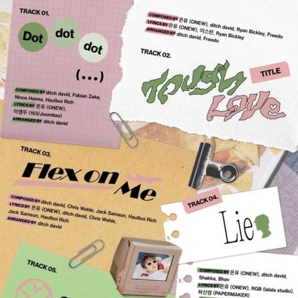 SHINee オンユ、5thミニアルバム「TOUGH LOVE」トラックリストを公開！無限の可能性を証明