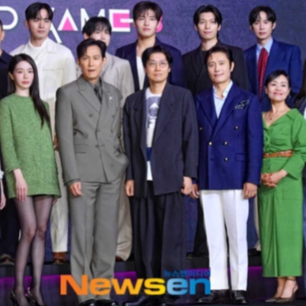 【PHOTO】イ・ジョンジェ＆イ・ビョンホンら、Netflix「イカゲーム3」制作発表会に出席