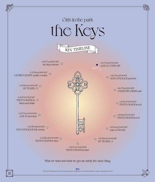 公園少女 ニューアルバム The Keys カムバックスケジューラーを公開 Kstyle