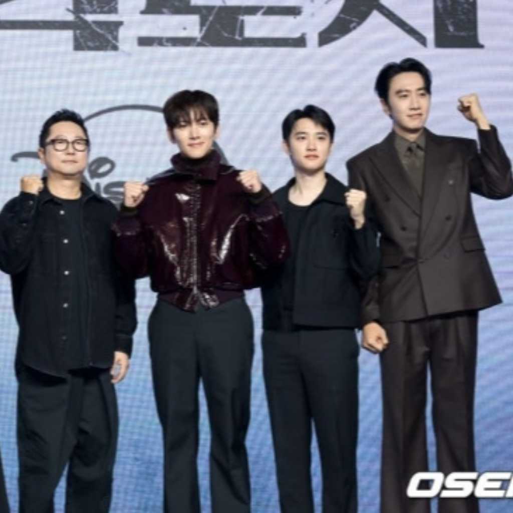 【PHOTO】チ・チャンウク&EXO ディオら、Disney+「捏造された都市」制作発表会に出席