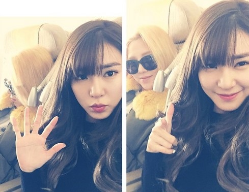 少女時代 ティファニー ヒョヨン 機内で撮ったツーショット公開 すぐ会いましょう 上海 Kstyle