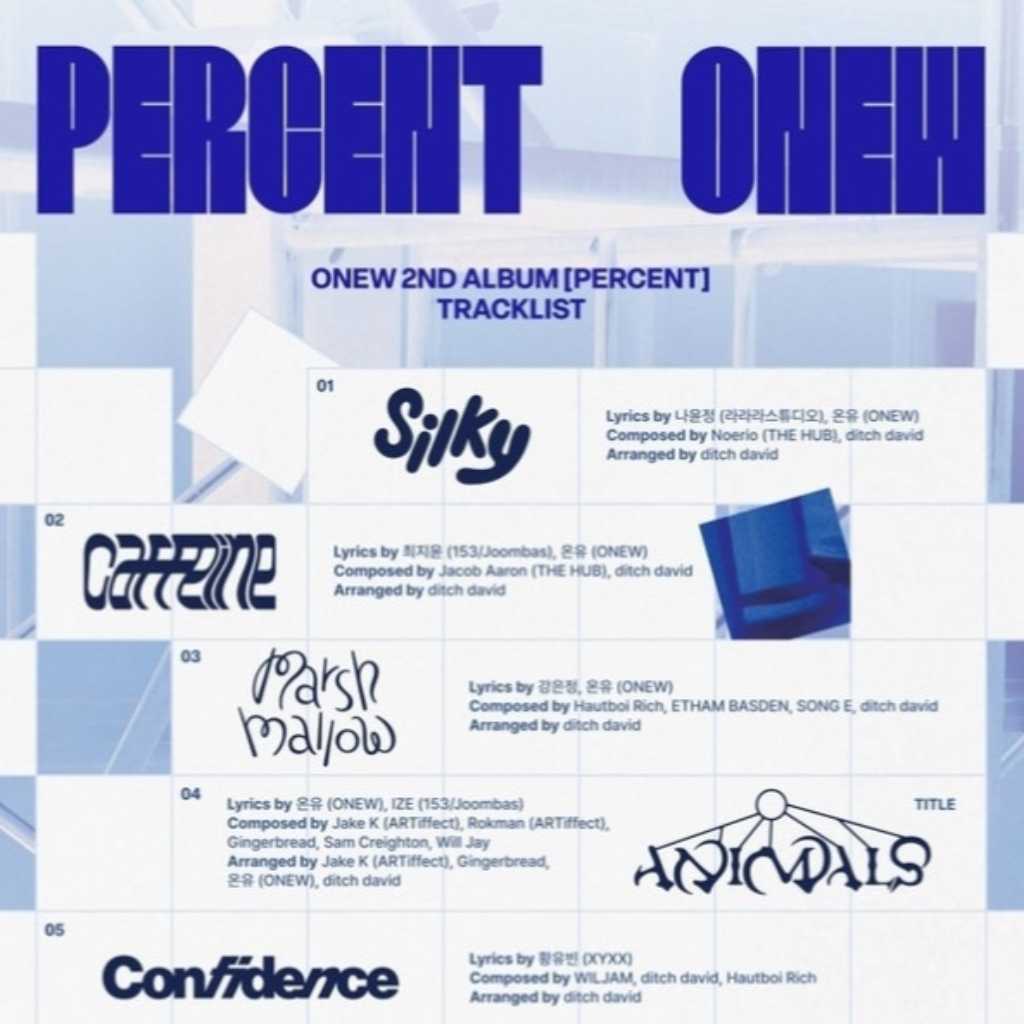 SHINee オンユ、2ndフルアルバム「PERCENT」トラックリスト＆アートスポイラーを公開