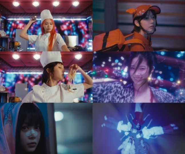 LE SSERAFIM的第一张单曲“SPAGHETTI”的预告片公开！