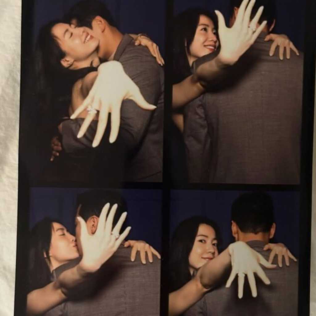 “結婚発表”ファヨン、婚約者と甘いキス…左手薬指に光る指輪に注目