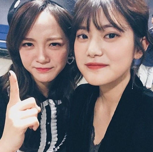 ミンソ、gugudan キム・セジョンとの仲睦まじいツーショット公開“久々 