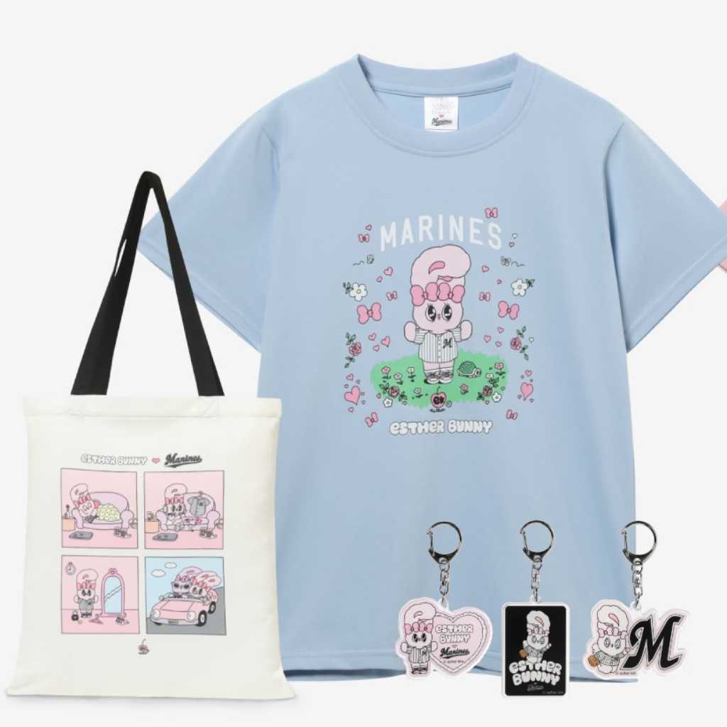 韓国の人気キャラクター「エスターバニー」千葉ロッテマリーンズとコラボ！明日よりグッズ販売開始