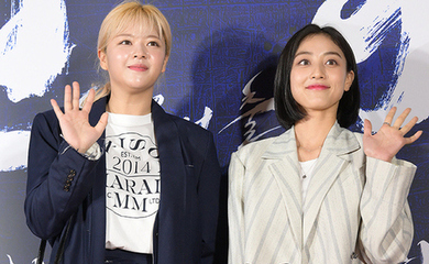 【PHOTO】TWICEのジヒョ＆ジョンヨン＆AOA ヘジョンら、映画「ハンサン」VIP試写会に出席（動画あり）