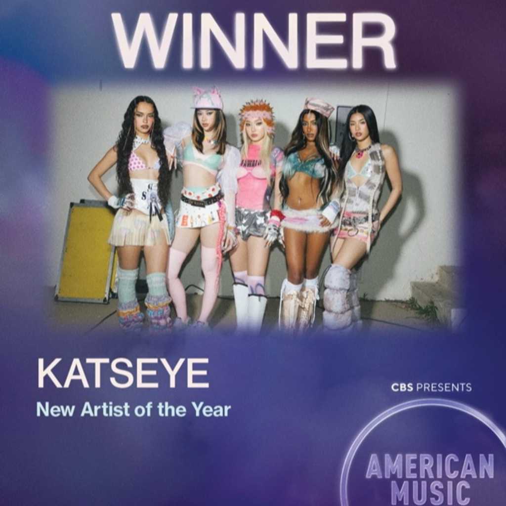 KATSEYE「アメリカン・ミュージック・アワード」で新人賞を含む3冠達成！