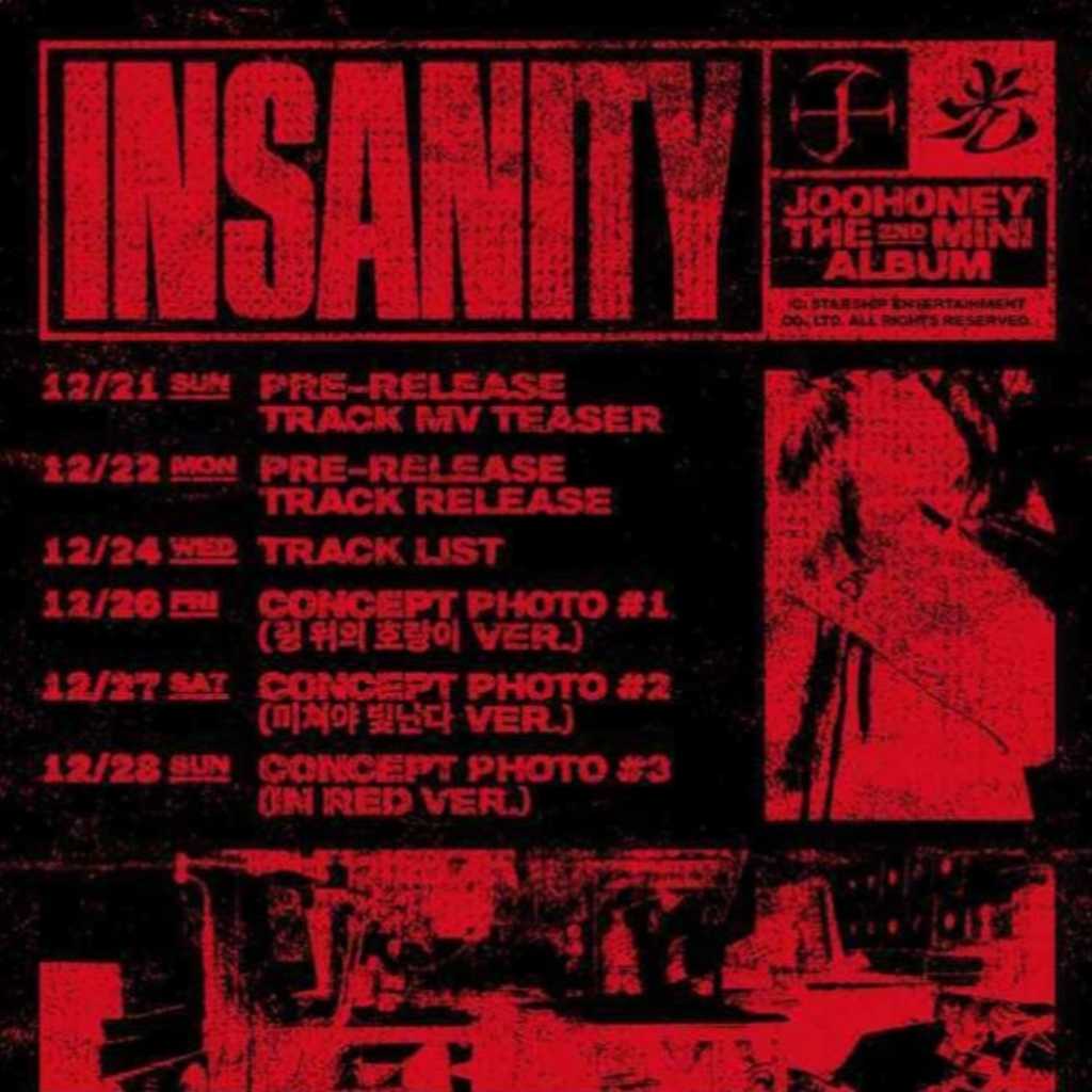 MONSTA X ジュホン、1月5日に2ndミニアルバム「光（INSANITY）」でカムバック！スケジュール公開