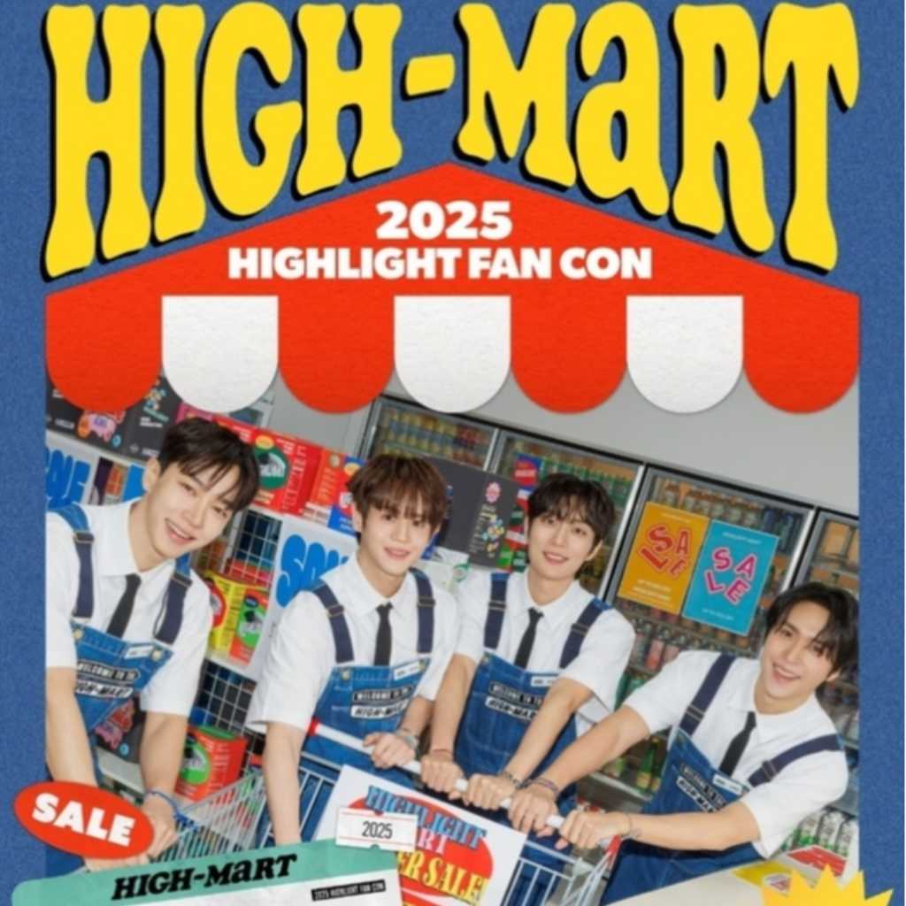 Highlight、韓国で3月にファンコンサートを開催！スーパーの店員に変身したポスターを公開