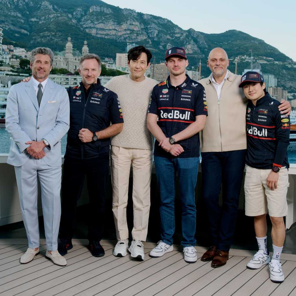 イ・ジョンジェ、F1モナコGPイベントに出席！レーシングドライバー角田裕毅とのショットも