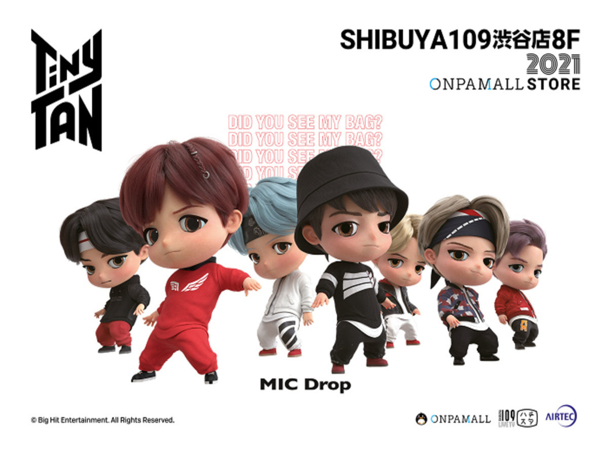 Bts 防弾少年団 のキャラクターtinytan 公式グッズを展示するポップアップストアが3月22日から渋谷でオープン Kstyle