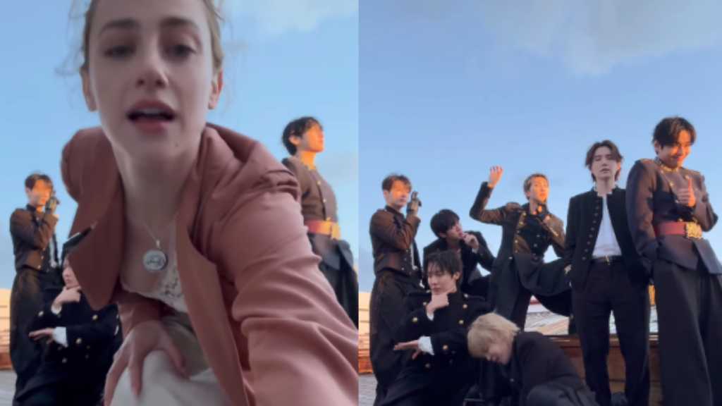BTSのMV出演で話題！リリ・ラインハート、メンバーたちと撮ったお茶目な動画に注目