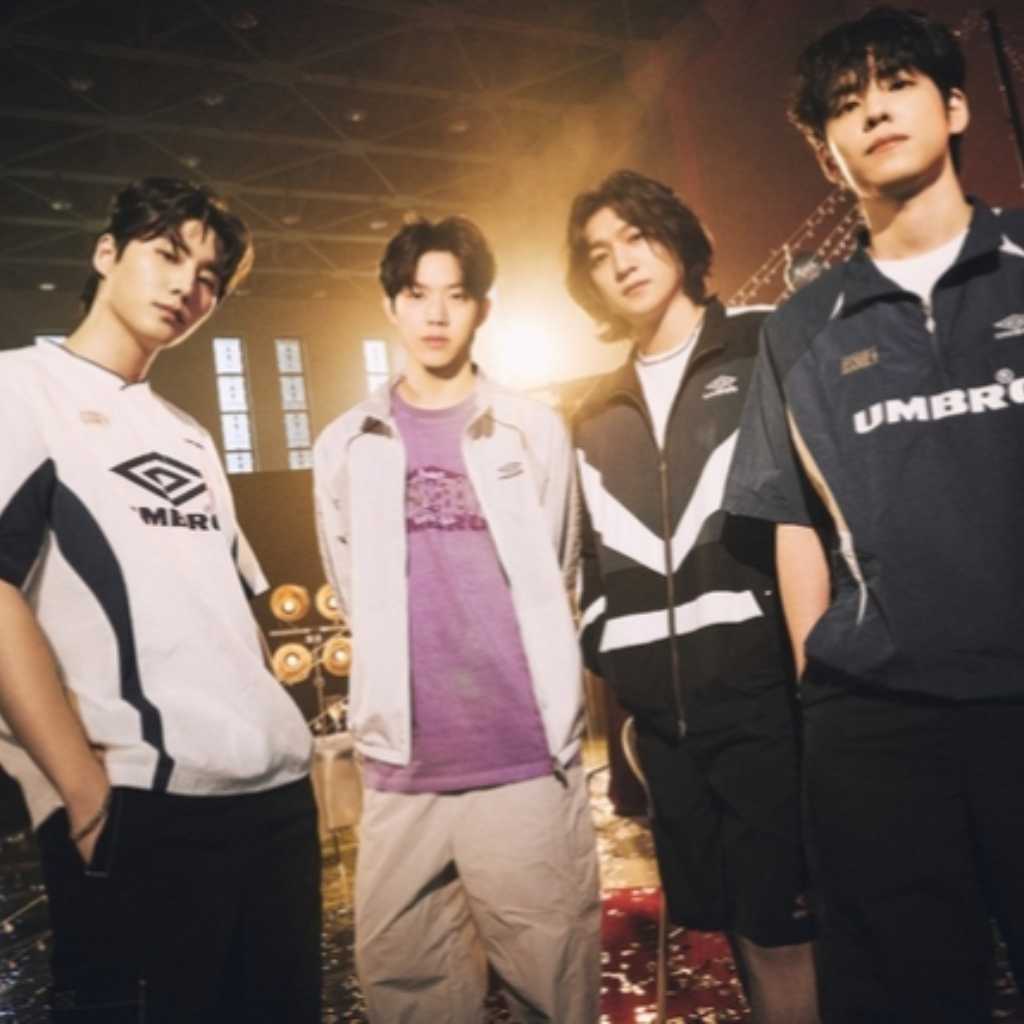 DAY6、人気沸騰中のバンドが魅せるスポーツルック…「UMBRO」と2度目のコラボ