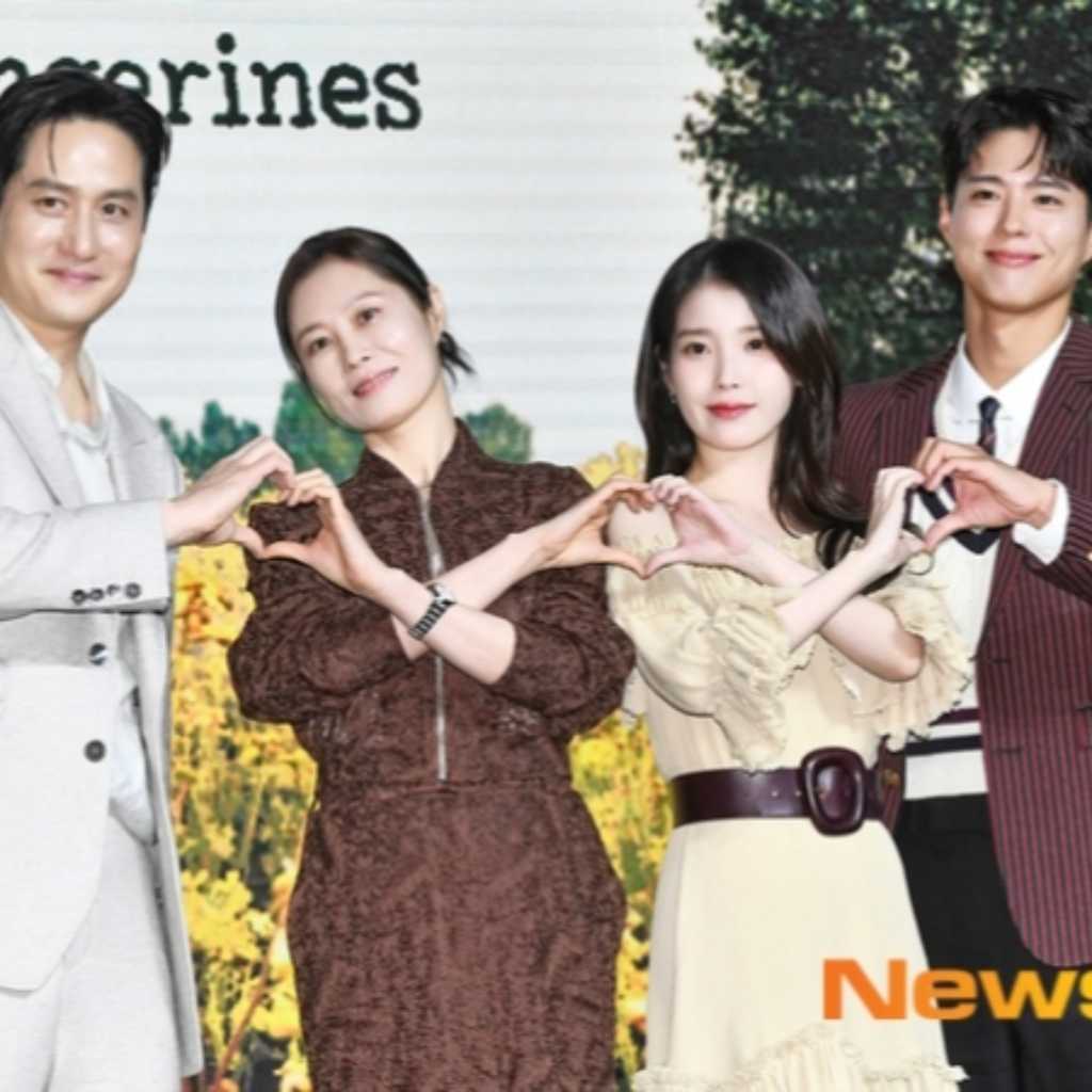 【PHOTO】IU＆パク・ボゴムら、Netflix「おつかれさま」の制作発表会に出席（動画あり）