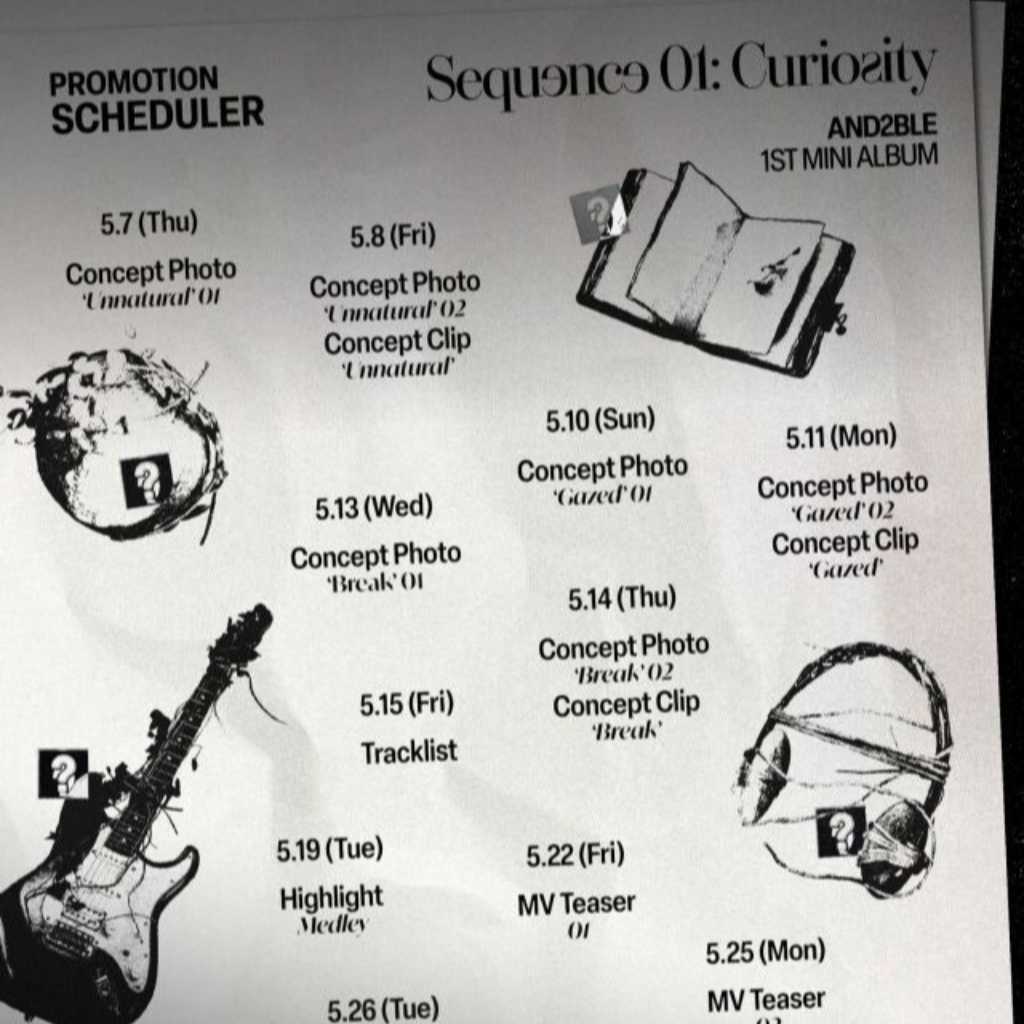 “ZB1＆EVNNE出身メンバーで構成”AND2BLE、1stミニアルバムのプロモーションスケジュールを公開