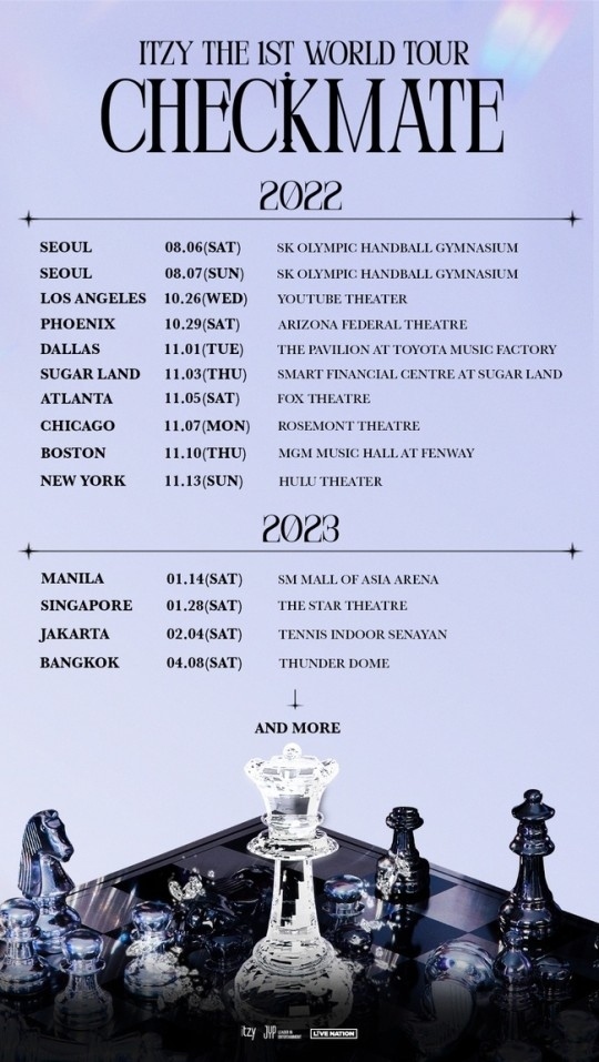 ITZY、デビュー後初のワールドツアー…アジア4ヶ国で追加公演が決定 Kstyle