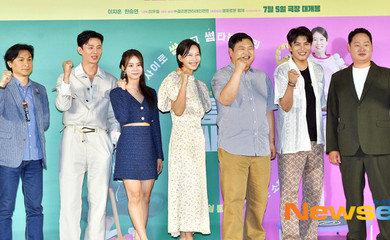 【PHOTO】KARA スンヨン&イ・ジフンら、映画「壁越しの彼女」制作報告会に出席