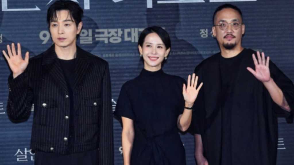 【PHOTO】チョン・ソンイル＆チョ・ヨジョンら、映画「殺人者レポート」制作報告会に出席