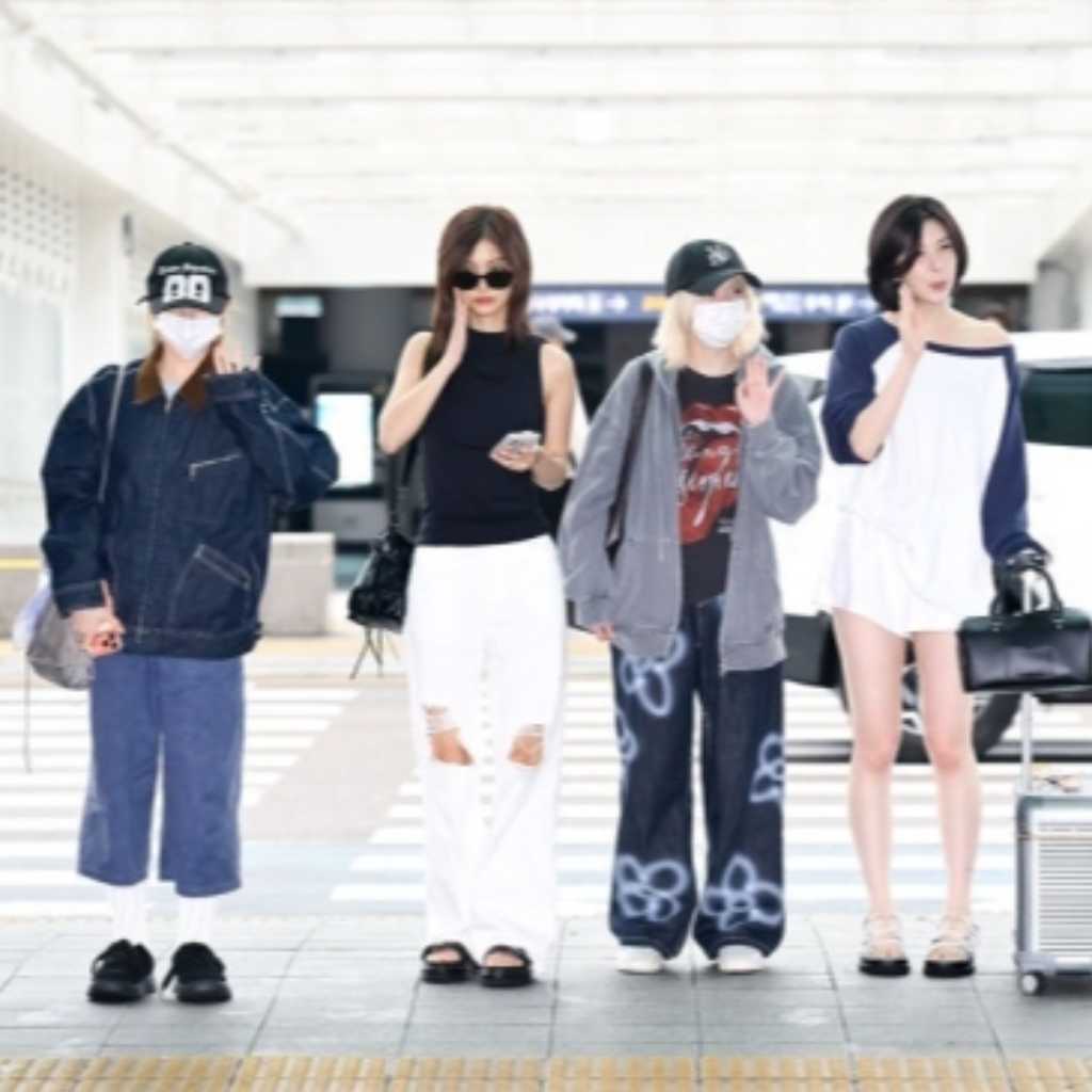 【PHOTO】NMIXX、ワールドツアーの香港公演のため出国