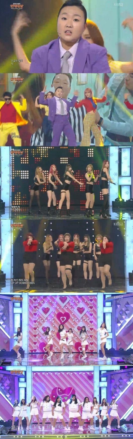 15 Kbs芸能大賞 お笑い芸人らがexid Gfriend Psyのパロディを披露 Kstyle