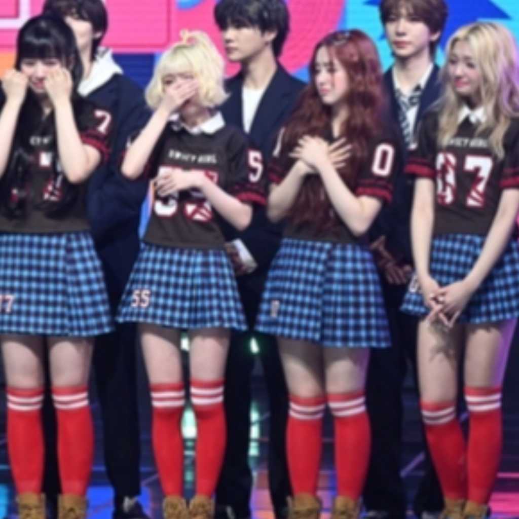 【PHOTO】UNIS、4/23放送の「SHOW CHAMPION」でデビュー後初の1位を獲得！メンバーが涙