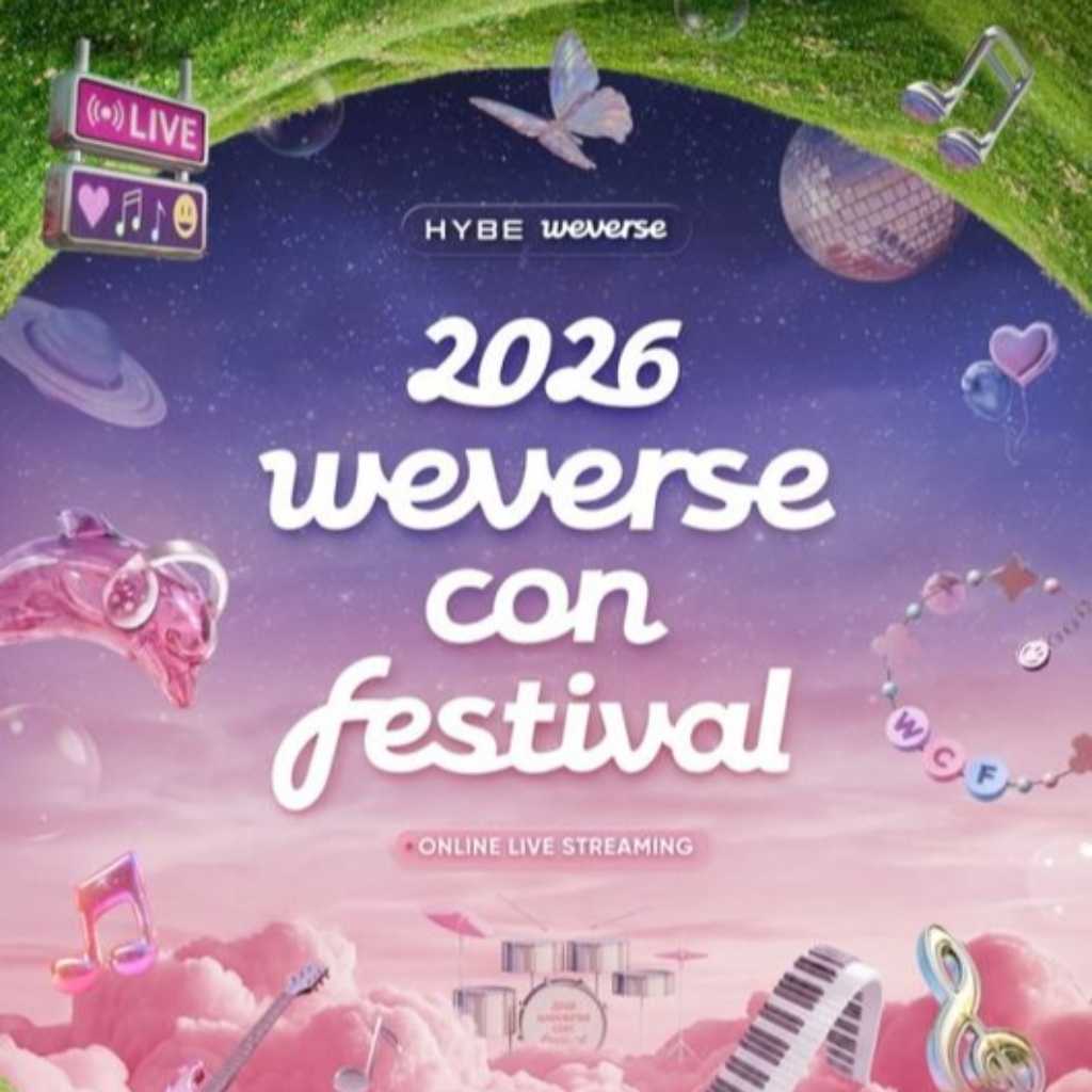 HYBE主催の音楽フェス「2026 Weverse Con Festival」韓国で6月に開催決定！豪華ラインナップにも期待