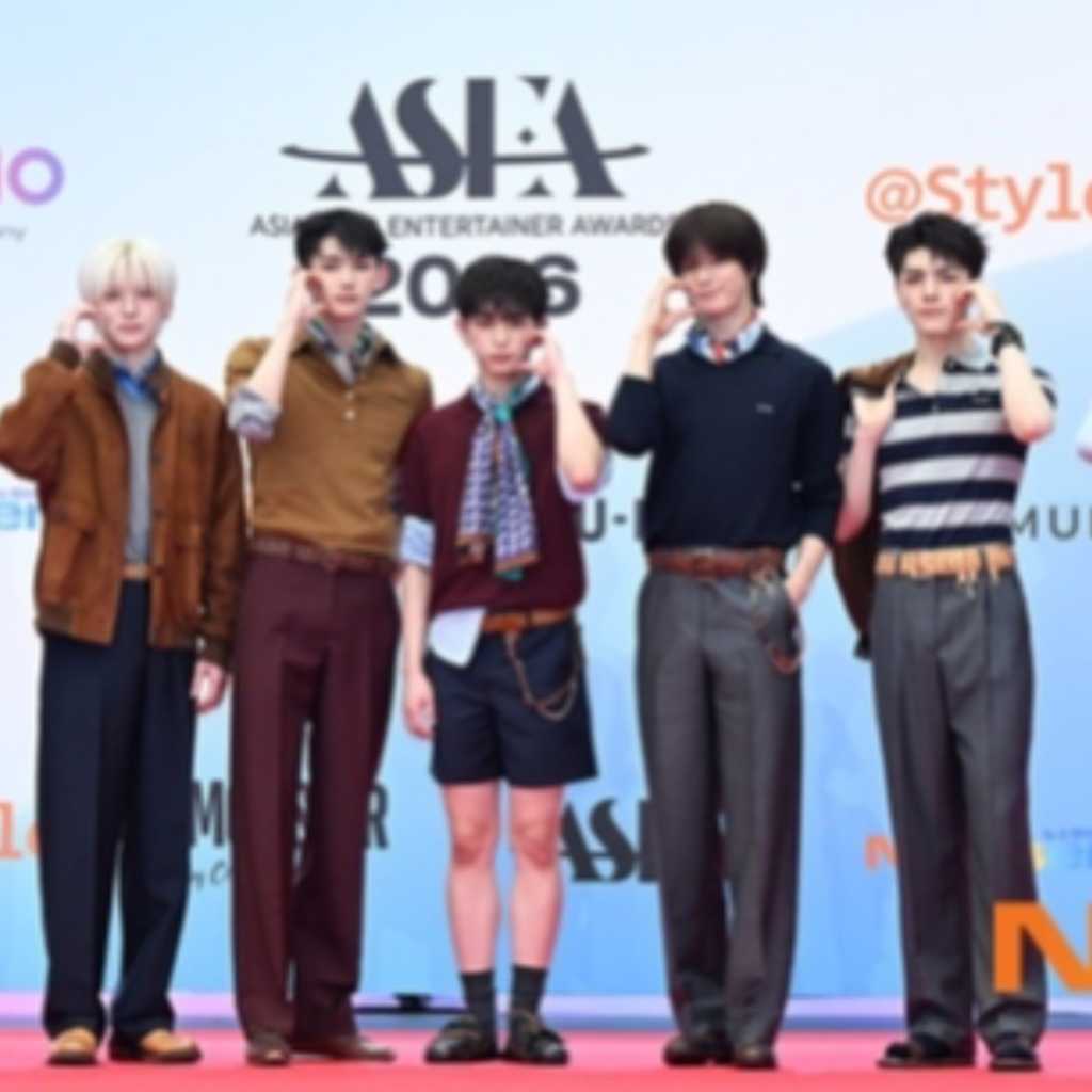 【PHOTO】＆TEAM「ASEA 2026」レッドカーペットに登場
