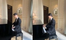 ウィ・ハジュン、ダンディな姿でピアノ演奏？ドラマ撮影中の近況ショットを公開「弾けない」