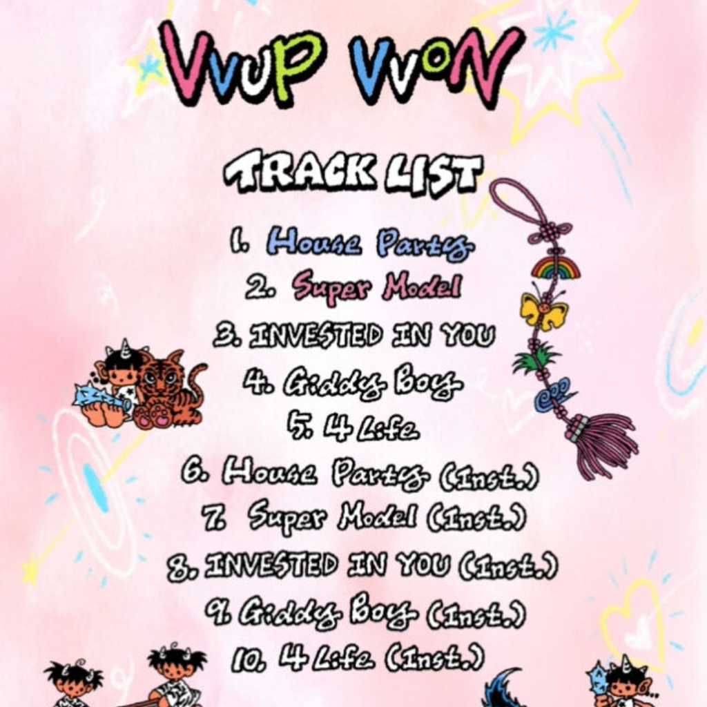 VVUP、1stミニアルバム「VVON」トラックリストを公開