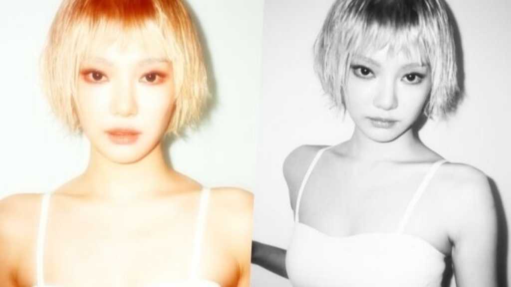 NINGNINGがショートカットに変身し、神秘的で挑発的な魅力を披露。ファンから称賛の声が上がる。