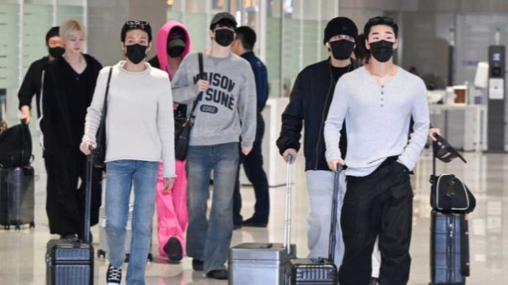 ATEEZが仁川国際空港に帰国。WOOYOUNGは東京ドームでのWBC韓国戦の始球式に登場。