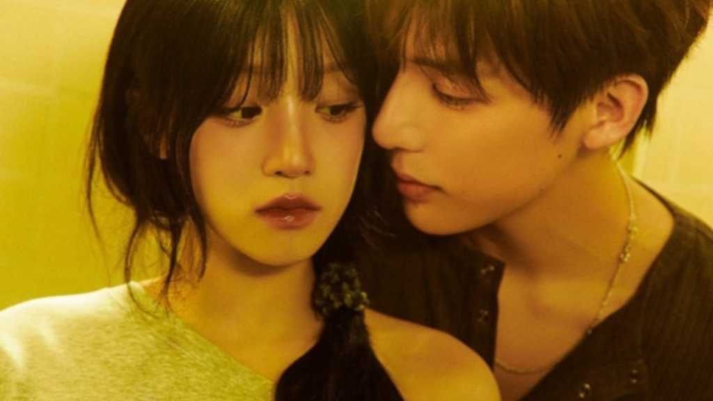 Woogie from i-dle previews 'Pain' music video from her 1st single 'Motivation', showcasing emotional moments with actor Wang Anyu.