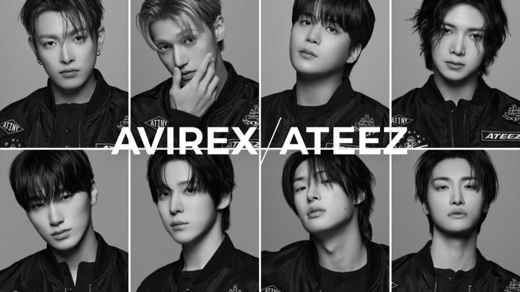 ATEEZがAVIREXとコラボし、ポートレートシリーズを発表。新アルバム「Ashes to Light」リリース予定で、2025年に日本ツアーも開催。